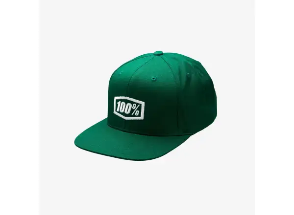 100% Icon Snapback Cap Aj Fit Schirmmütze Waldgrün