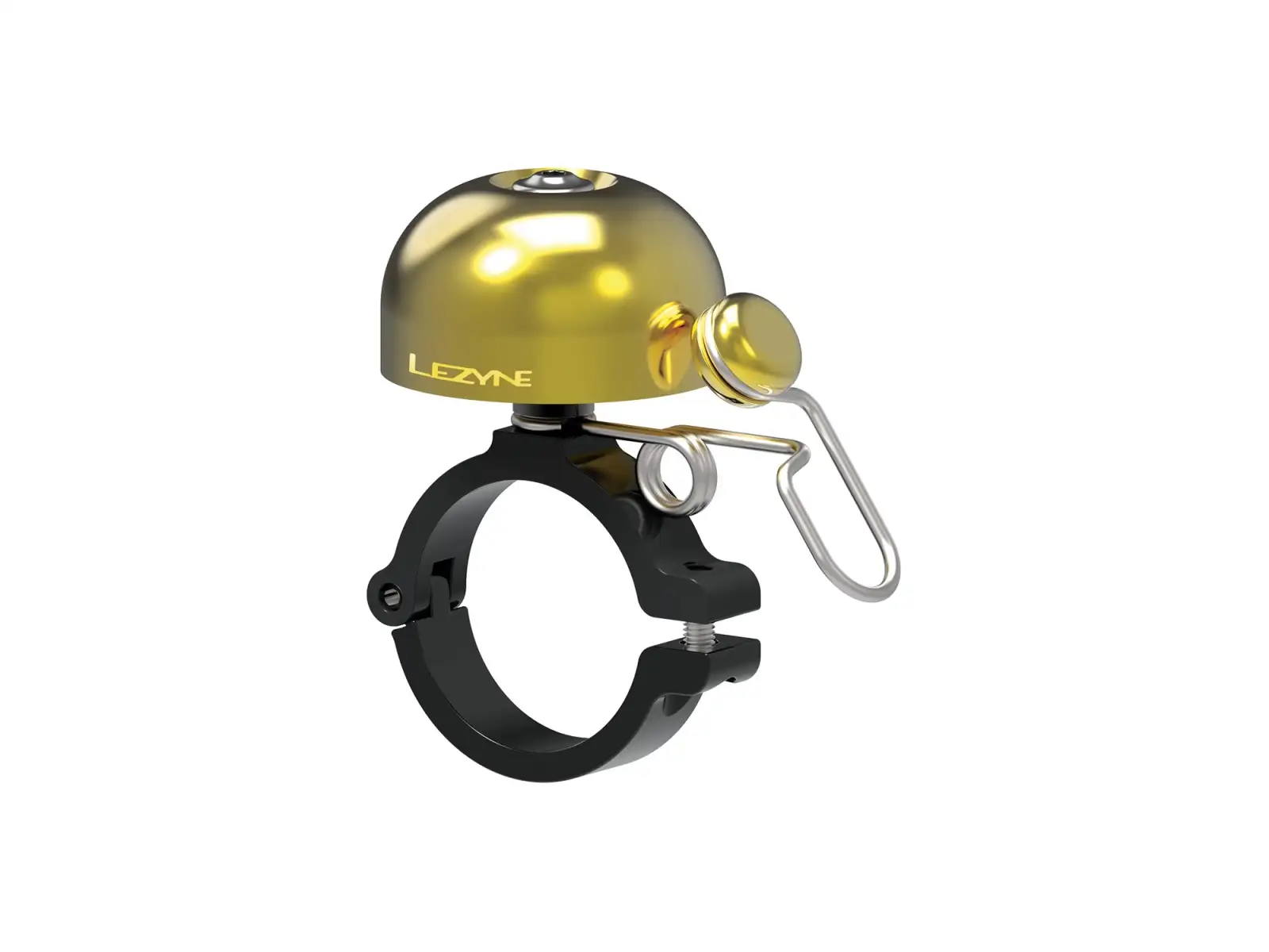 Lezyne Classic Brass Bell Klingel Hard Mount gold/schwarz