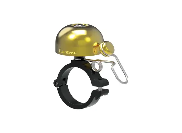Lezyne Classic Brass Bell Klingel Hard Mount gold/schwarz