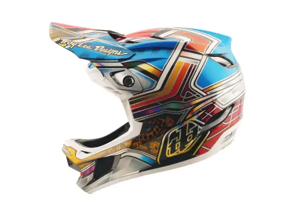 Troy Lee Designs D4 Carbon Helm Lowrider Blue
