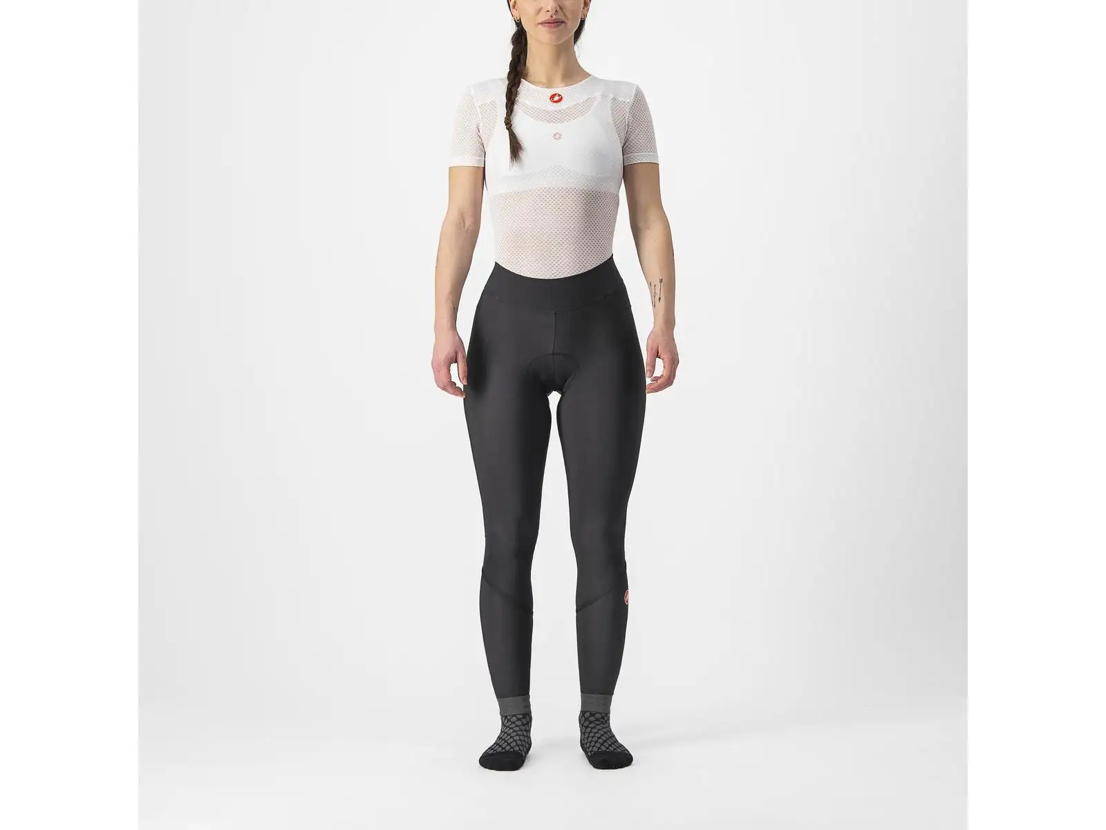 Castelli Velocissima Thermal Damen-Tights schwarz/schwarz Reflex