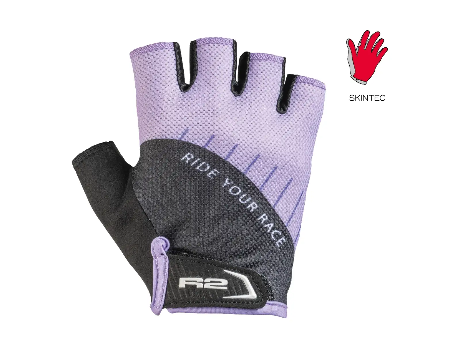 R2 Hoppy Kinder-Fahrradhandschuhe lila violett/schwarz