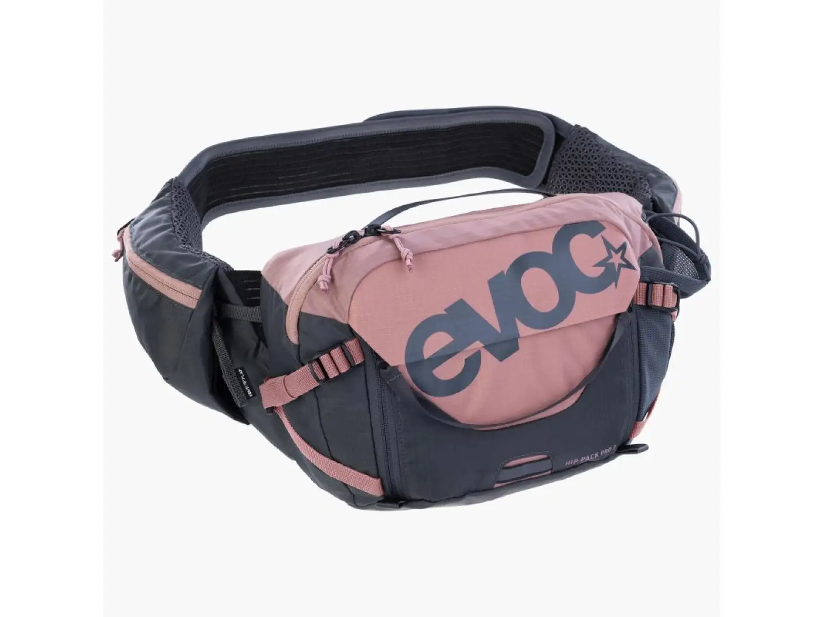 Evoc Hip Pack Pro 3 l Hüfttasche Dusty Pink/Carbon Grey + Trinkblase 1,5 l