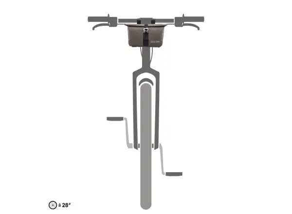 Ortlieb Accessory-Pack zusätzliche Lenkertasche 3,5 l Dunkel Sand