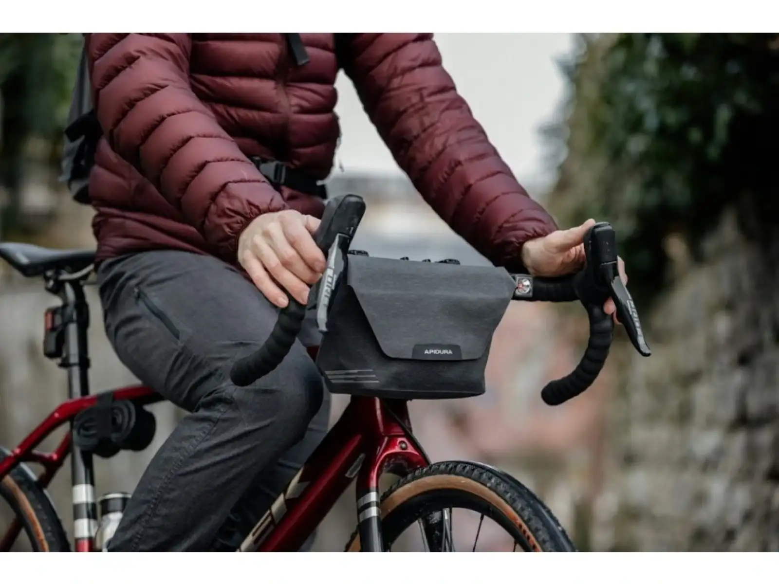 Apidura Lenkertasche – City 2 l Dunkelgrau
