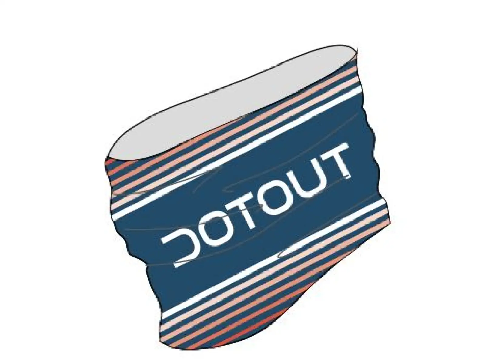 Dotout Mesh Halswärmer Blau/Rot Größe UNI