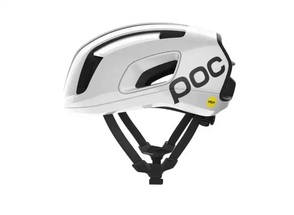 POC Cytal Rennradhelm Hydrogen White/Uranium Black Matt/Logo