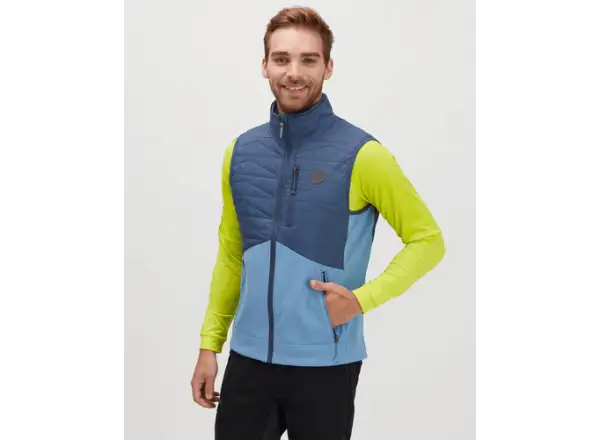 Silvini Grotte Herren gefütterte Weste blau/marineblau