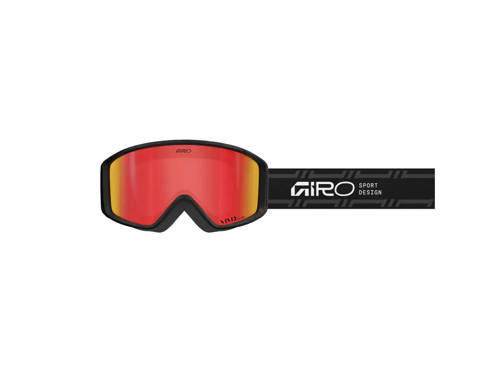 Giro Index 2.0 Skibrille schwarz Stacked|Amber Scarlet
