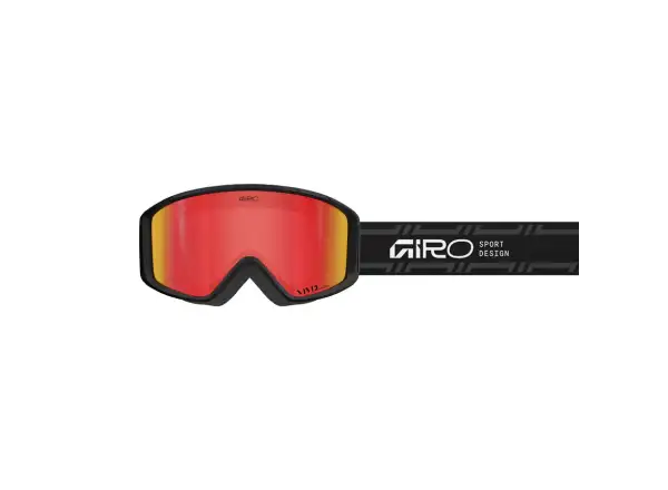 Giro Index 2.0 Skibrille schwarz Stacked|Amber Scarlet