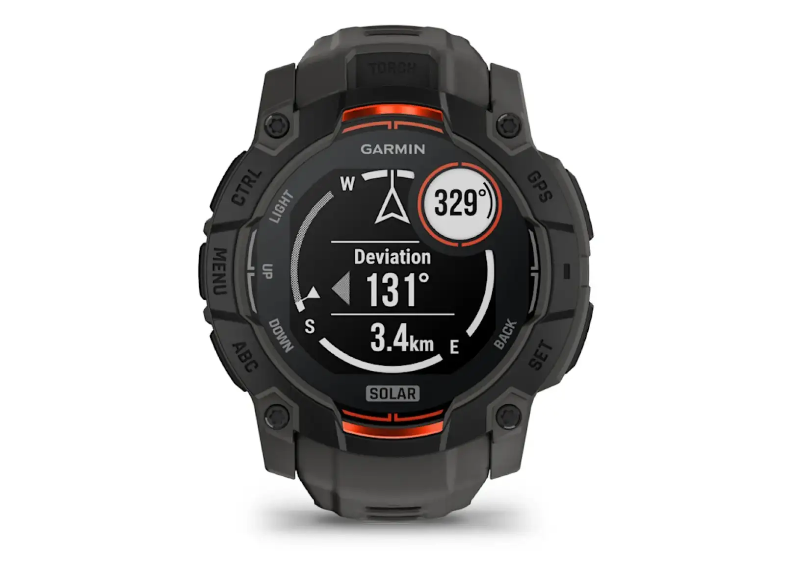 Garmin Instinct 3 Solar 50 mm Smartwatch Black/Charcoal Armband