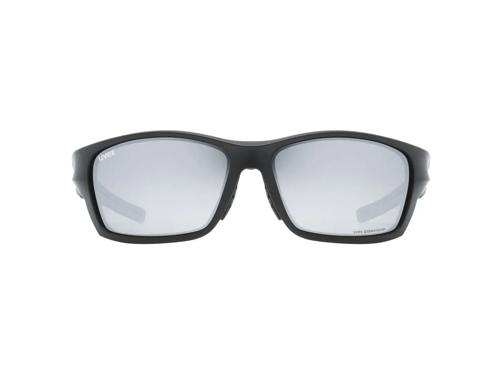 Uvex Sportstyle 232 P Sonnenbrille Black Mat Red/Polavision Mirror Silver