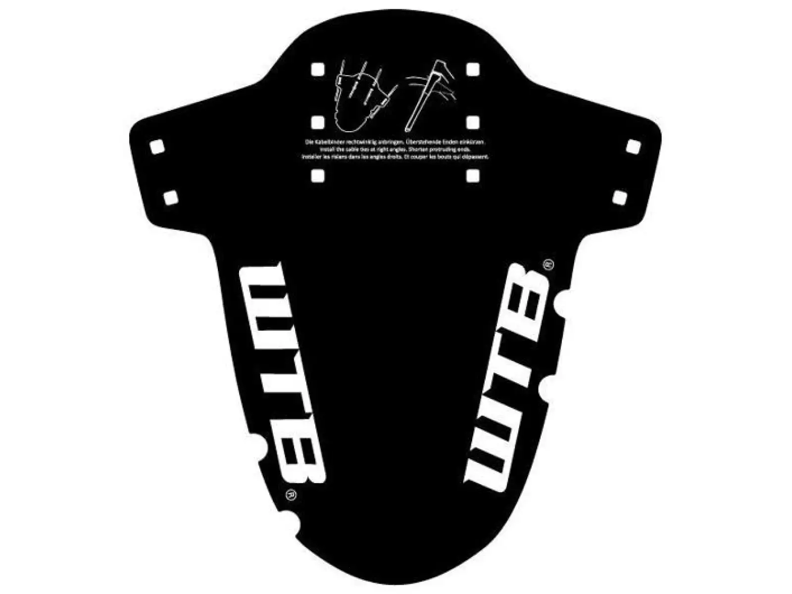 WTB Logo Gravel Vorderradschutzblech schwarz