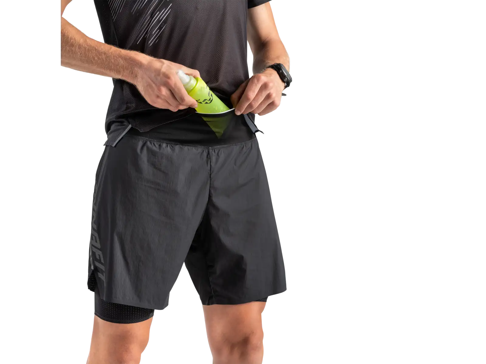 Dynafit DNA Ultra 2v1 Herren-Laufshorts Black Out