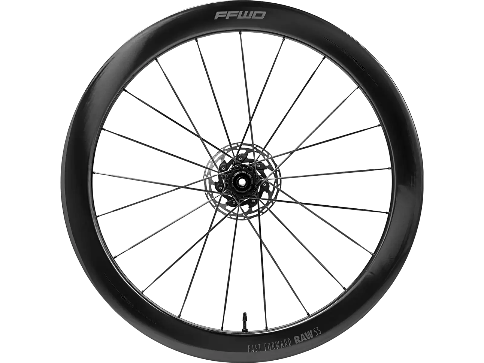 FFWD RAW CS 55 Straßen-Fahrradräder in glänzendem Schwarz