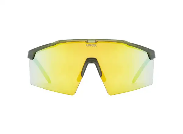 Uvex Flowline Sonnenbrille Olive Matt/Mirror Gold