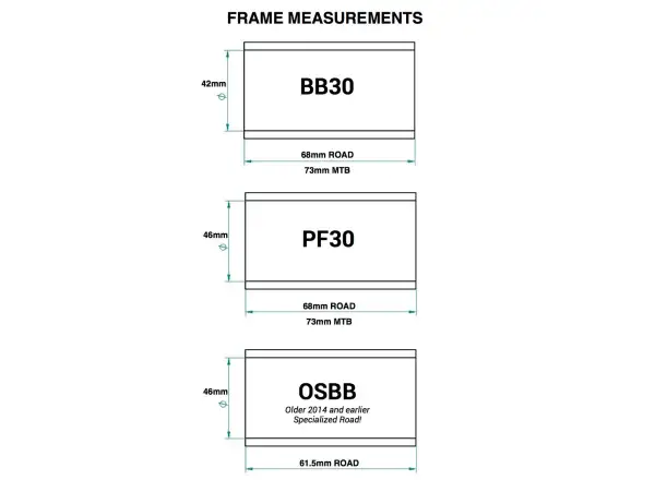 Praxis Works BB30/PF30 Innenlager für Hollowtech II 68 mm