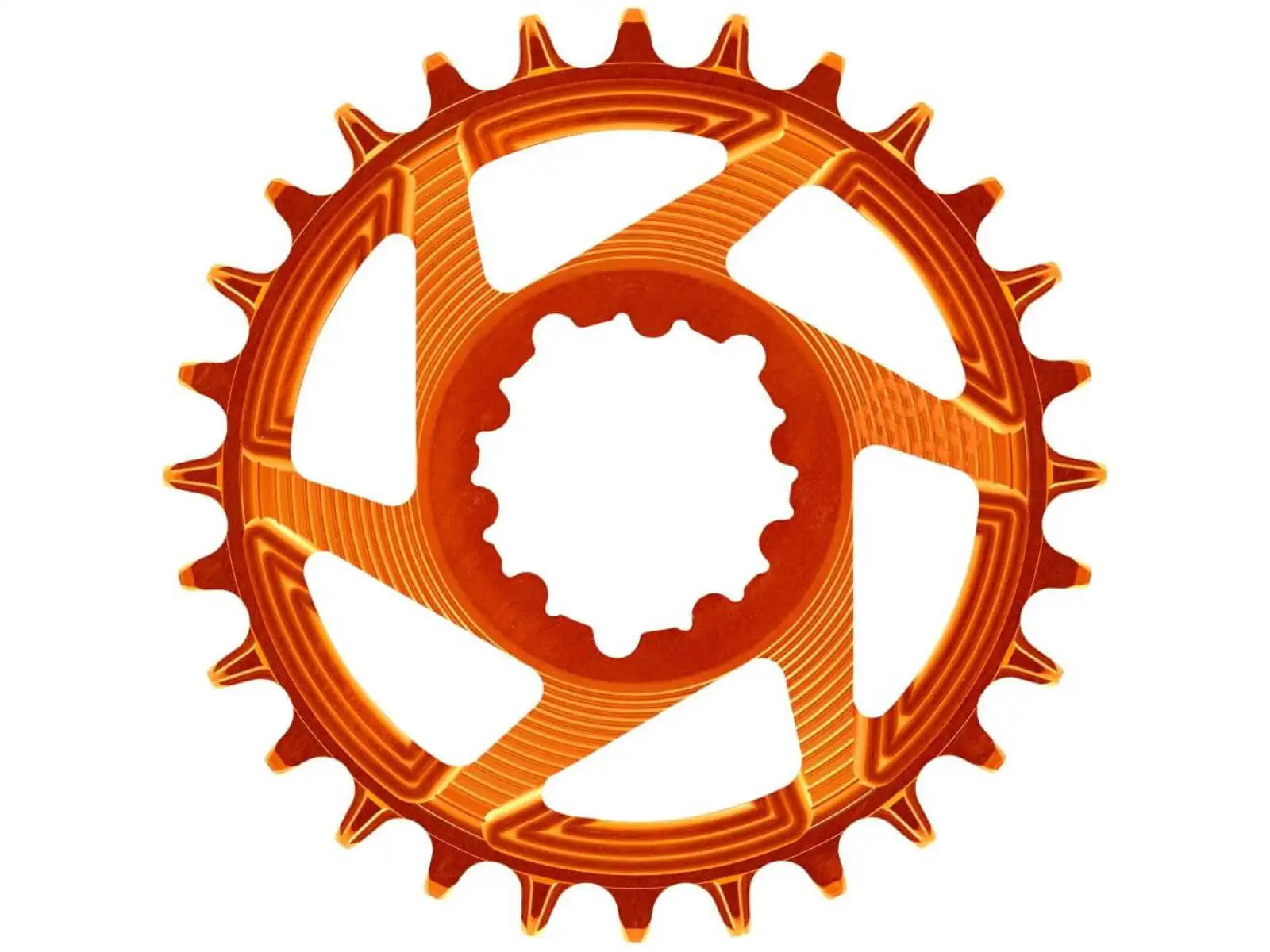 E-13 Helix Race Sram DM Kettenblatt 3 mm Offset 34 Zähne Orange