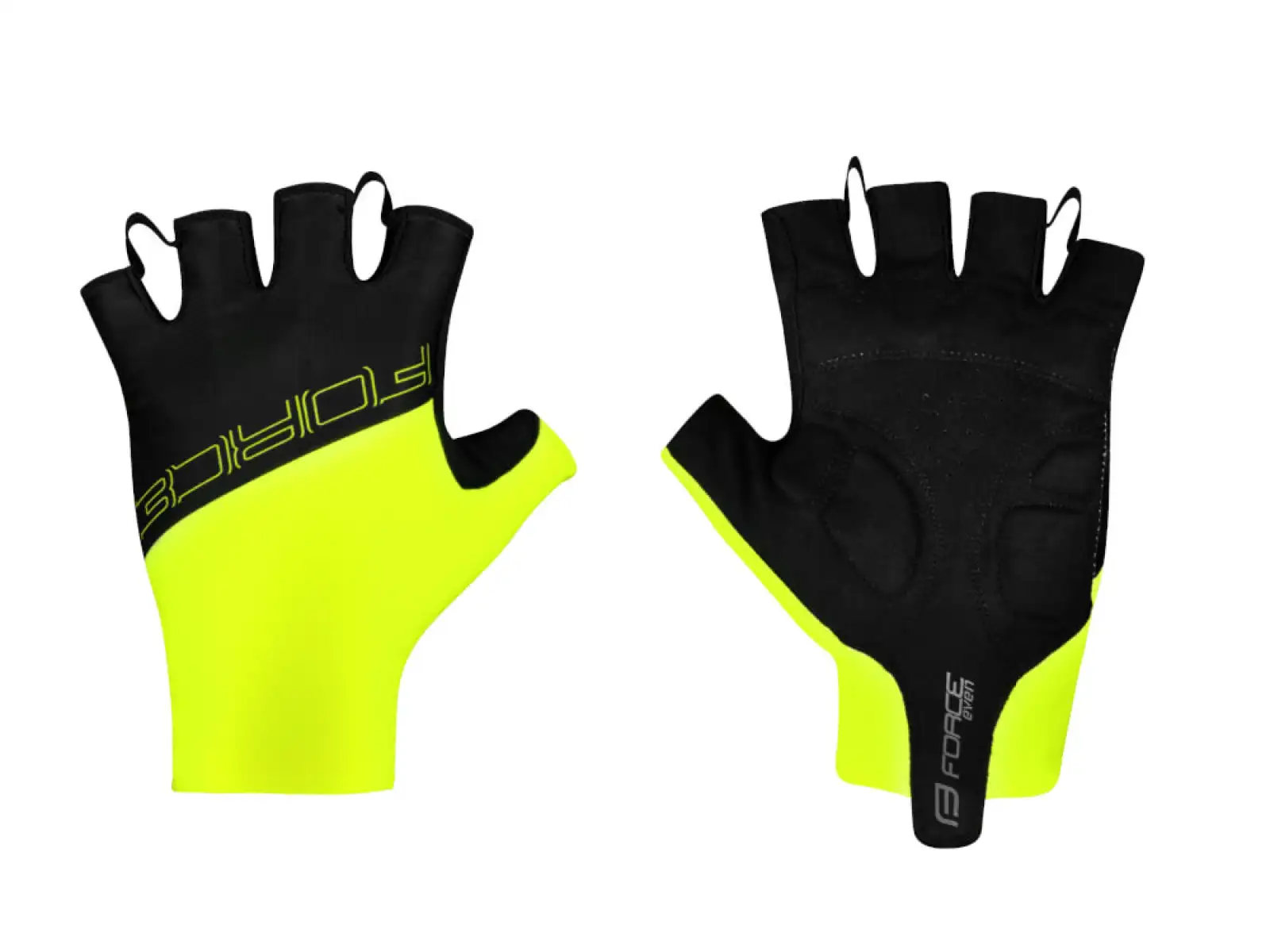 Force Even kurze Handschuhe fluo/schwarz