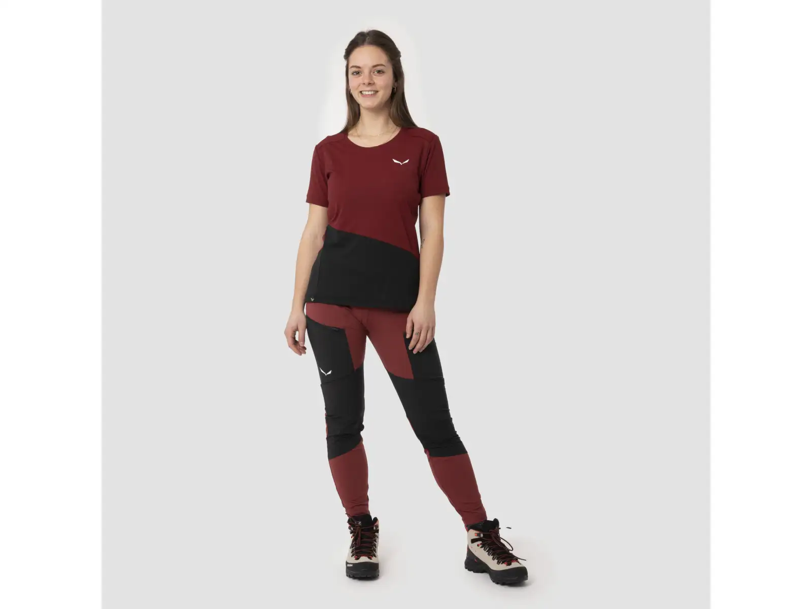 Salewa Puez Dry Responsive Cargo Damenhose Syrah