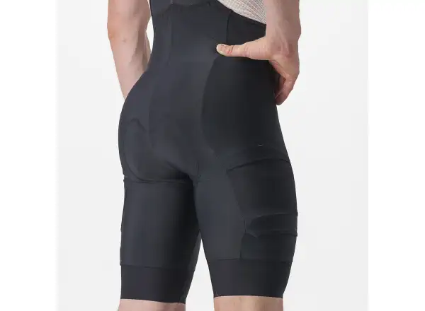 Castelli Unlimited Cargo Herrenshorts mit Latz und Einlage Black