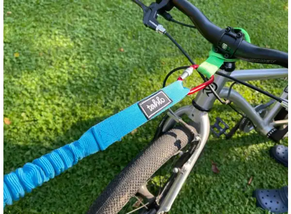 Zugseil Premium Umhängeband mit Karabiner blau