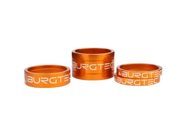 Burgtec Spacer Kit Distanzring-Set 5/5/10/20 mm orange