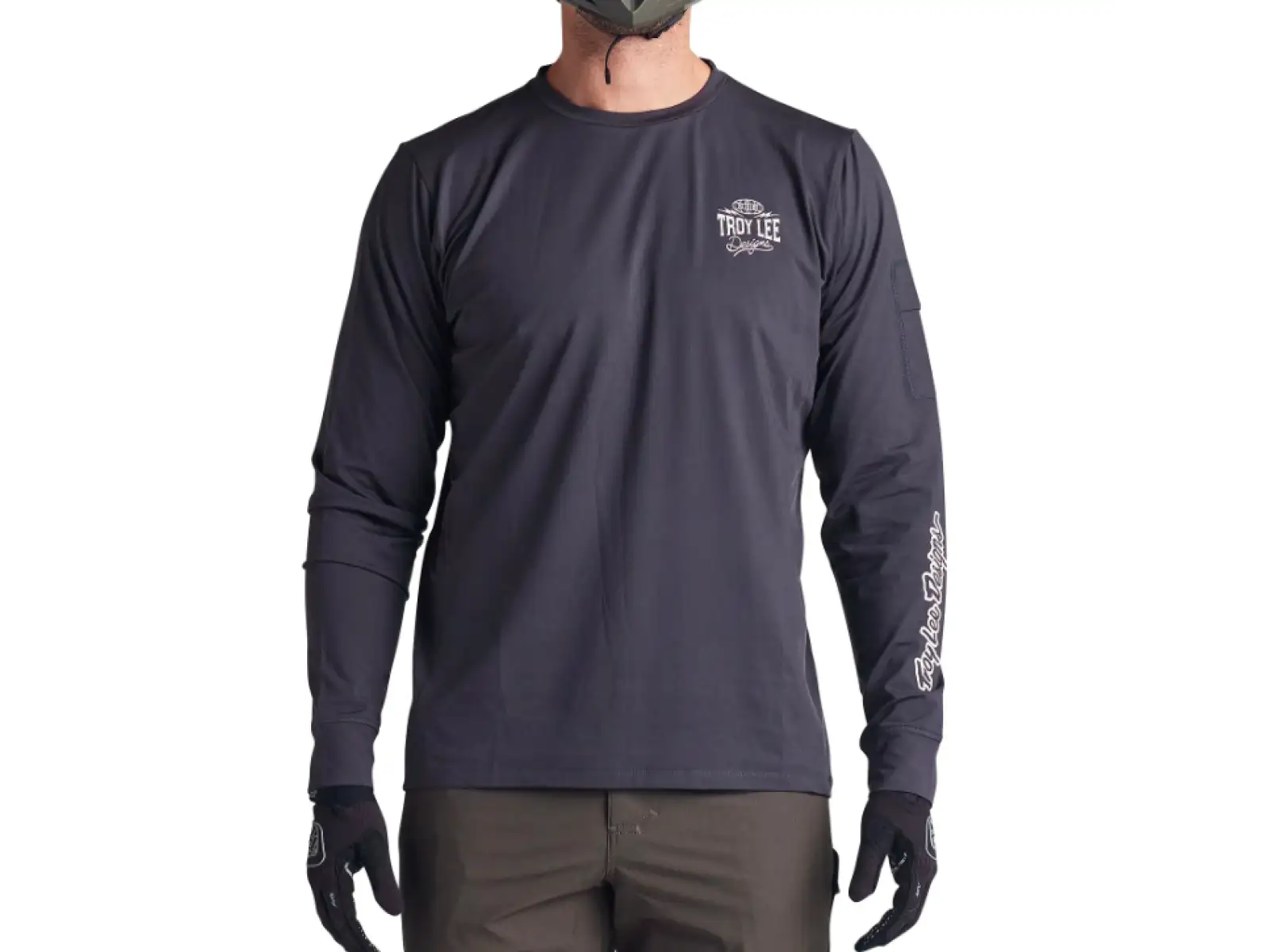 Troy Lee Designs Ruckus Ride Tee Herren Langarmshirt Bolts Carbon