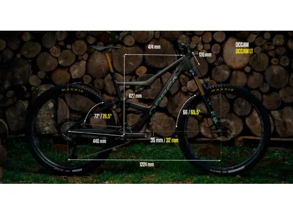 Orbea Occam H30 Mountainbike Anthrazit Glitzer/Candy Rot