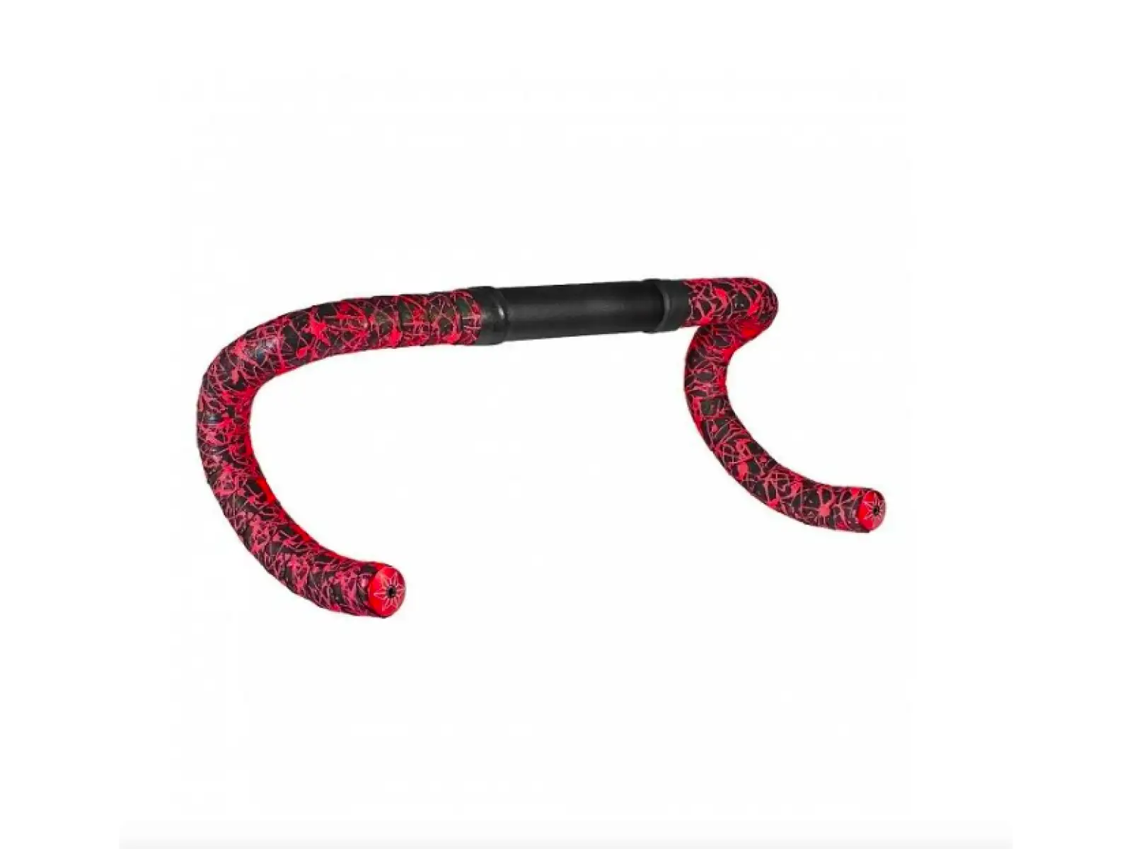 Supacaz Super Sticky Kush Splat Lenkerband Neon Red/Red plugs