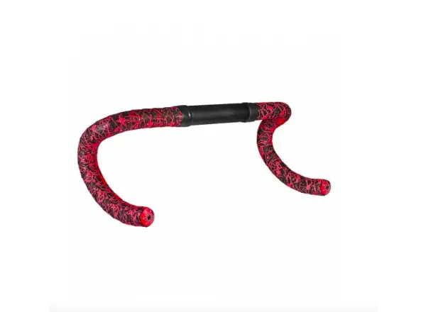 Supacaz Super Sticky Kush Splat Lenkerband Neon Red/Red plugs