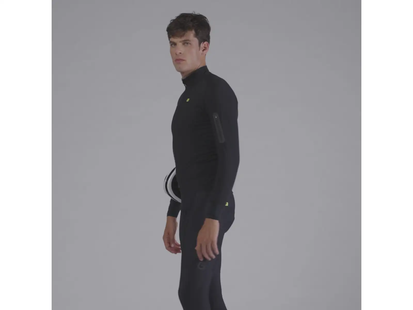 Alé R-EV1 Thermo Shield Herren Winter-Fahrradjacke Black