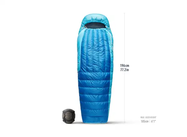 Sea To Summit Trek Down Schlafsack -1C Regular Snorkel Blue