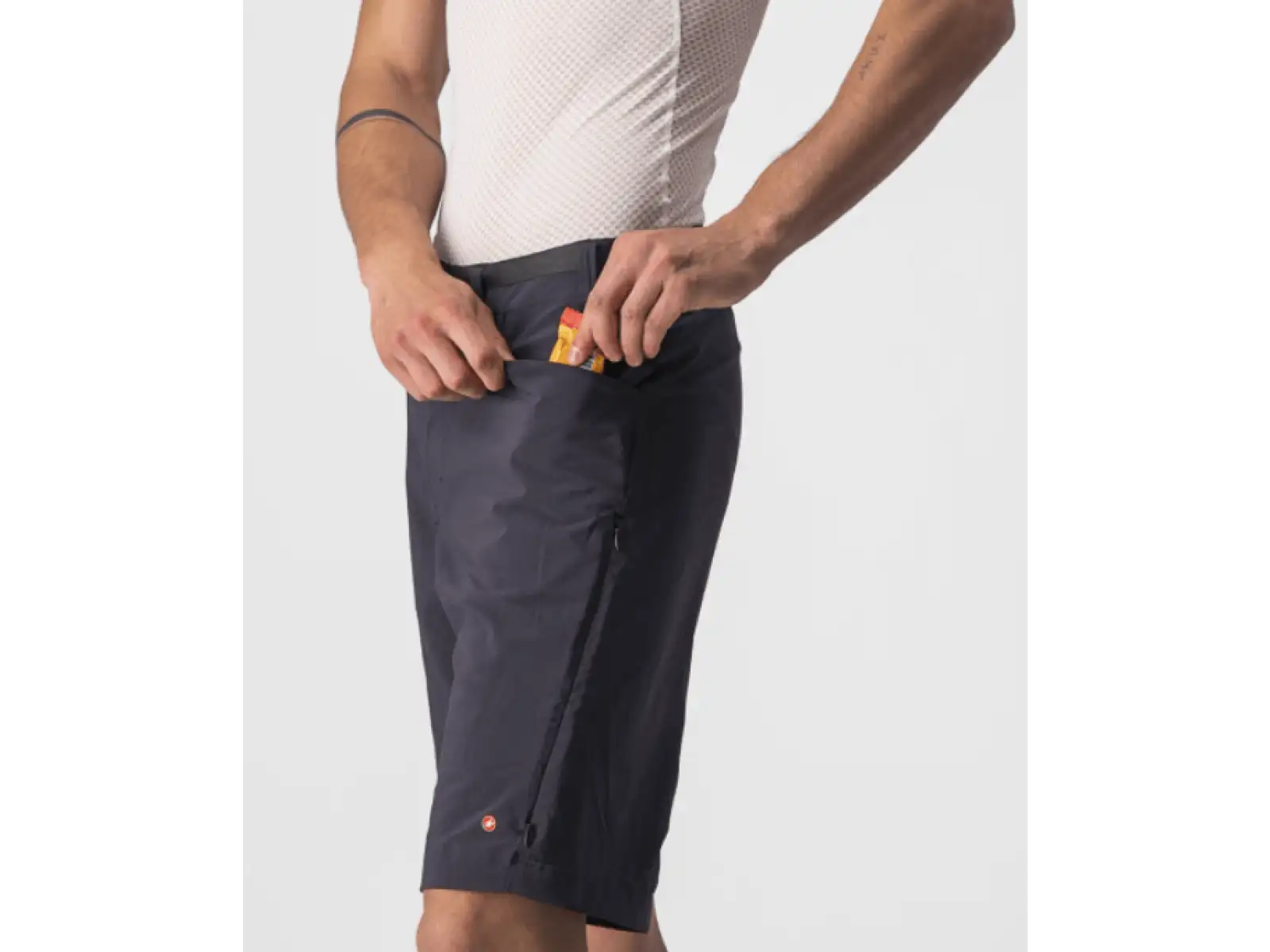 Castelli Unlimited Trail lockere Herrenshorts ohne Innenfutter schwarz