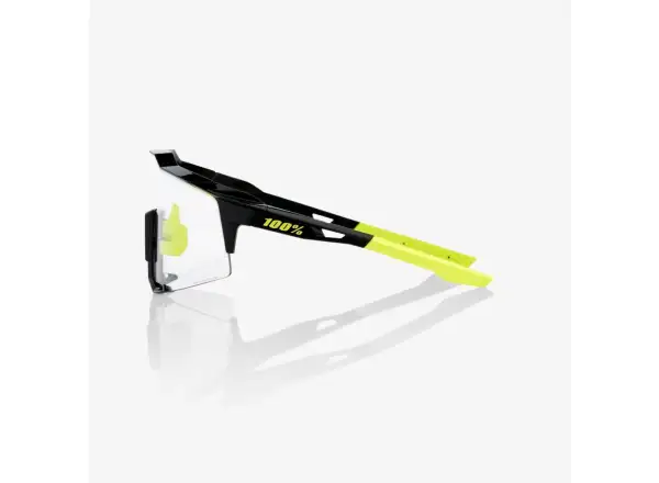 100% Speedcraft Sportbrillen in Glanzschwarz mit Photochromic-Gläsern.
