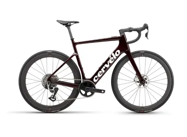 Cervélo Rouvida Red XPLR AXS 1 Renn-E-Bike Black Cherry