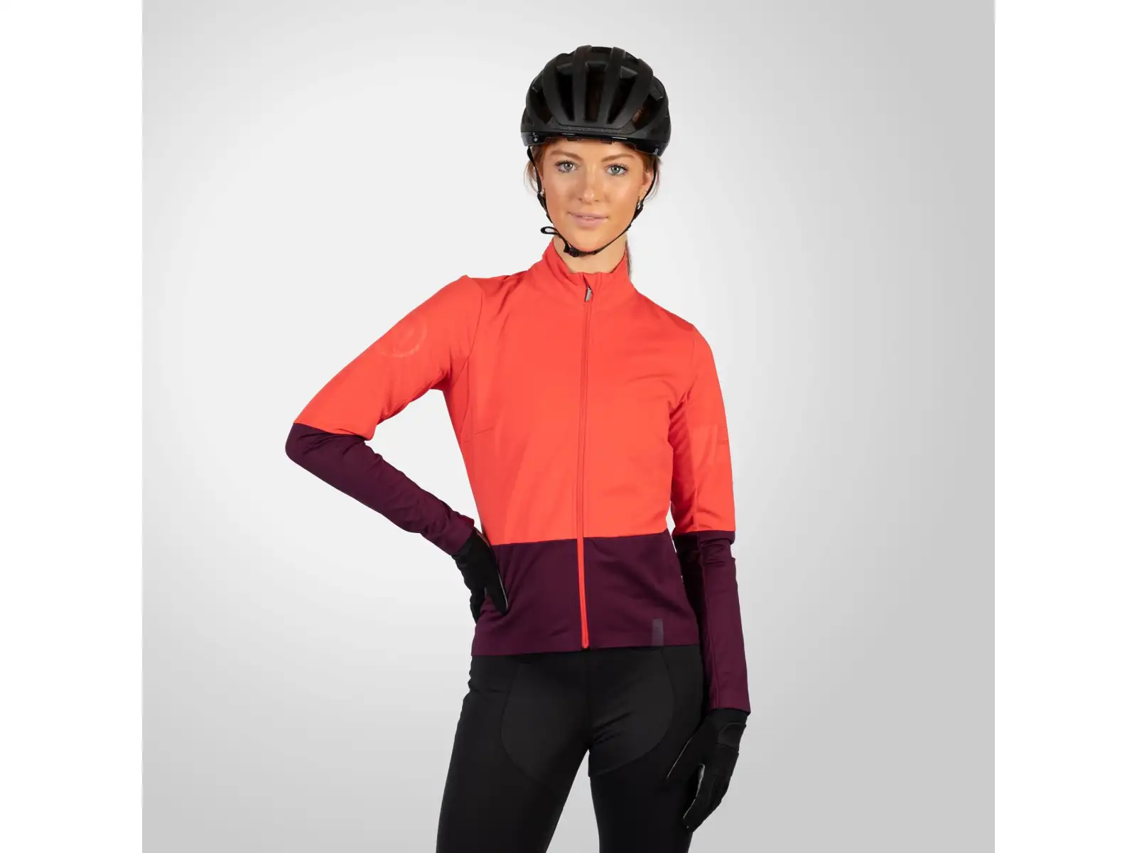 Endura FS260 JetStream Damen Langarmtrikot Aubergine