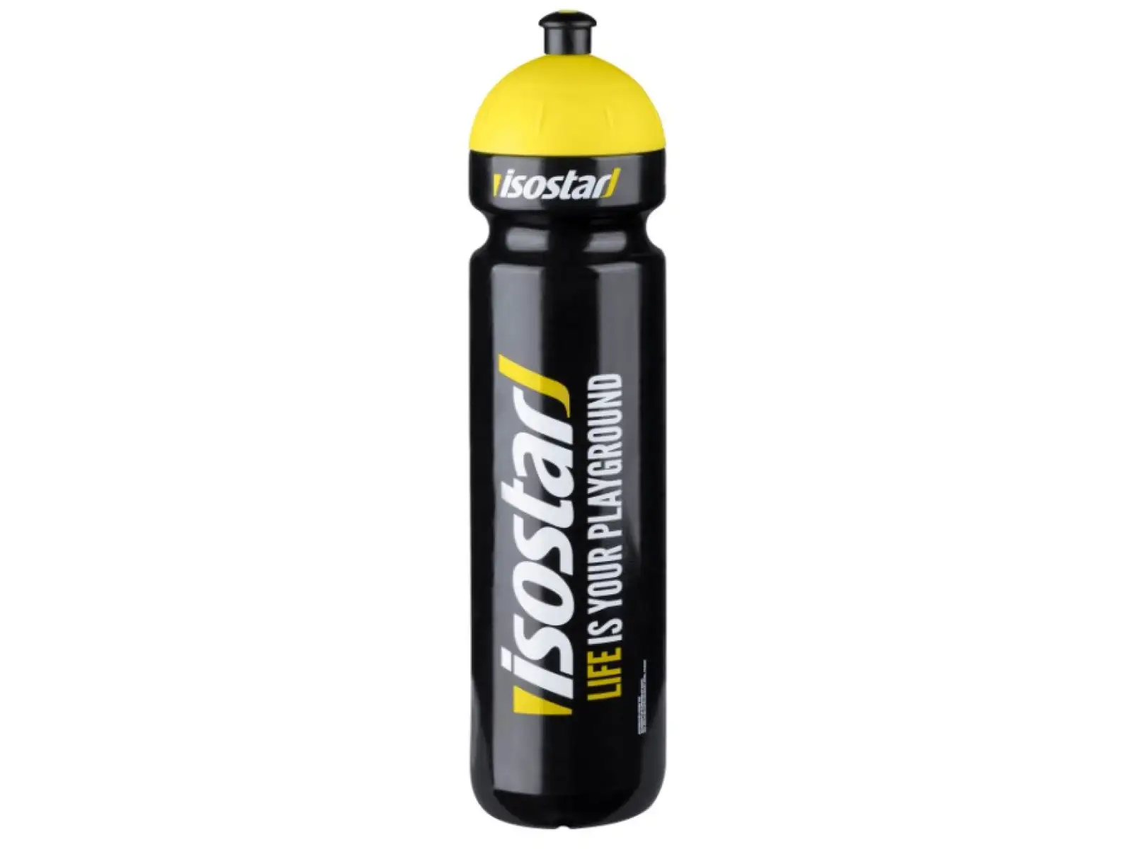 Isostar Bidon 1l Ziehverschluss Schwarz