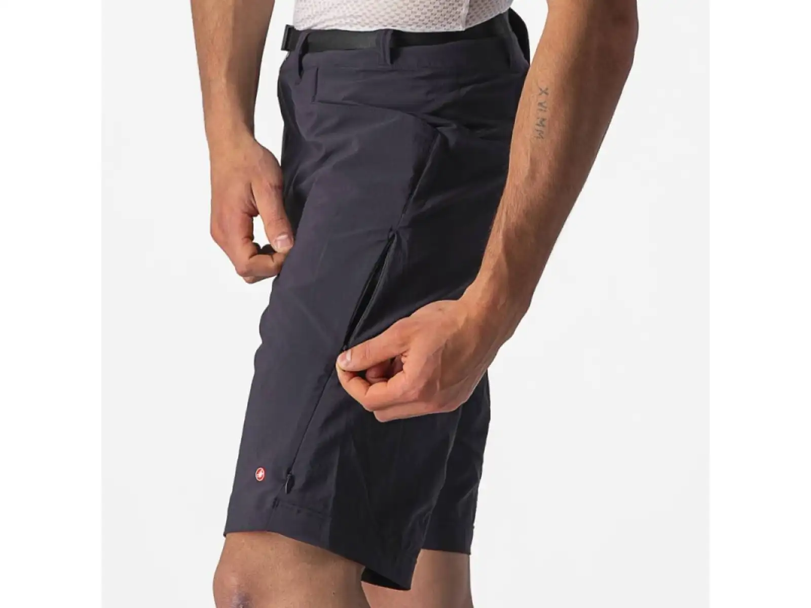 Castelli Unlimited Trail lockere Herrenshorts ohne Innenfutter schwarz