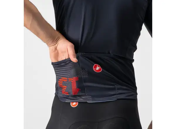 Castelli 13 Screen Herren Kurzarmtrikot savile blau/rot