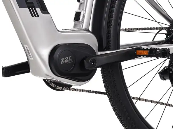 Rock Machine eSTORM 70 TOUR E-Mountainbike Gloss Silver/Black/Grey