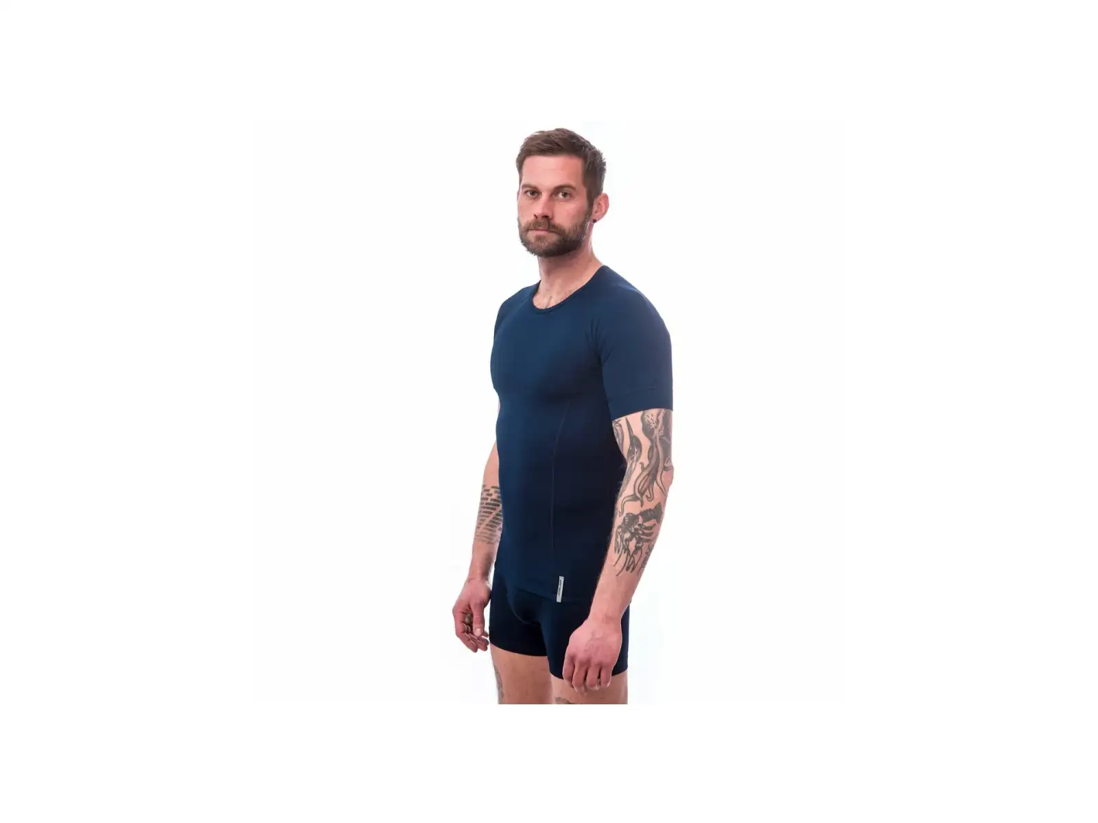 Sensor Coolmax Tech Herren T-Shirt Kurzarm Deep Blue