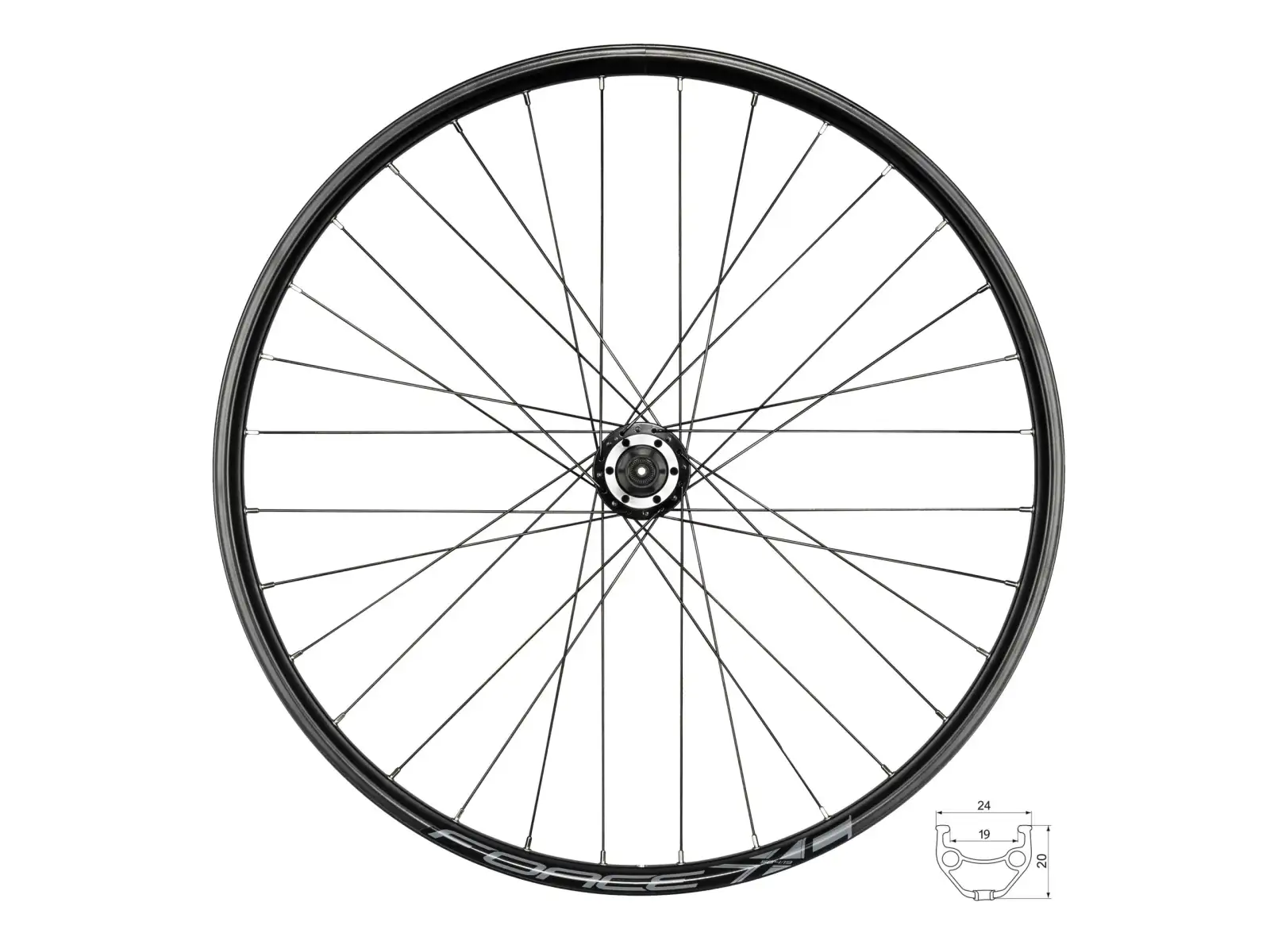 Force XC Disc 27,5 hinteres Laufrad Nabe Force F804333