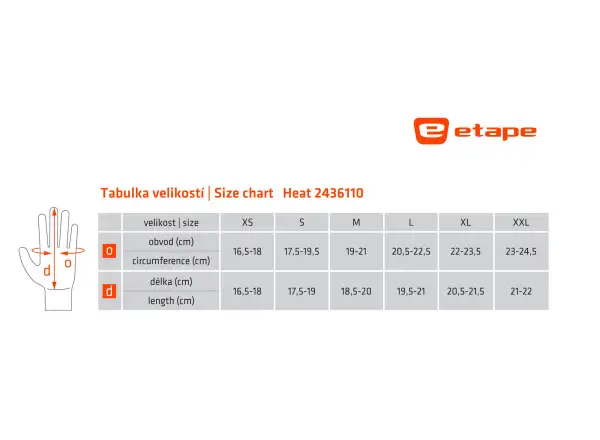 Etape Heat Handschuhe Schwarz