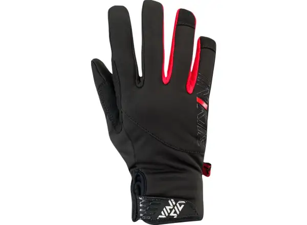 Silvini Ortles WA1540 Damen Winter Softshell Handschuhe schwarz/rot