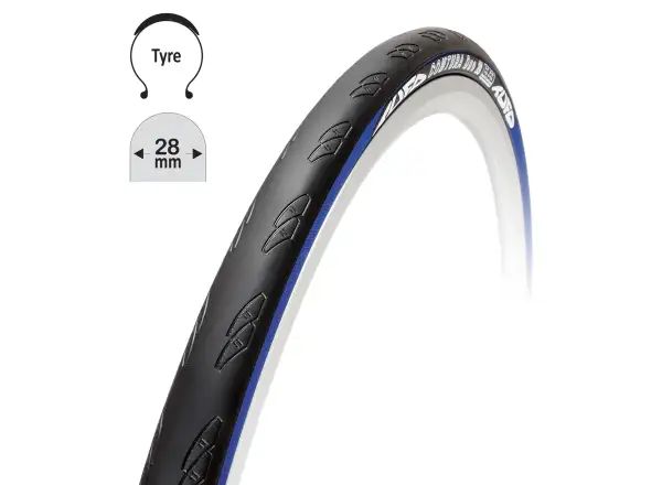 Tufo Comtura Duo 28-622 Rennradreifen mit Kevlar Schwarz/Blau