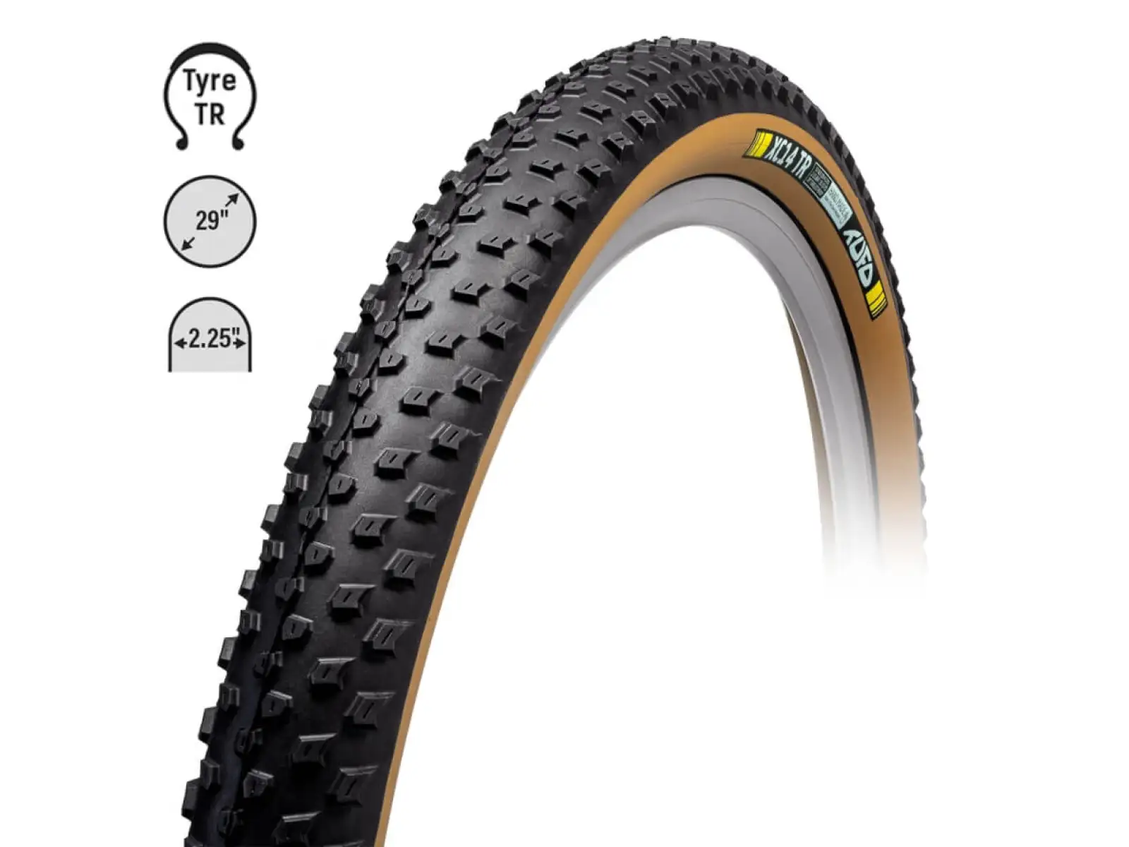 Tufo XC14 TR 29"x2,25 MTB Reifen Kevlar schwarz/beige