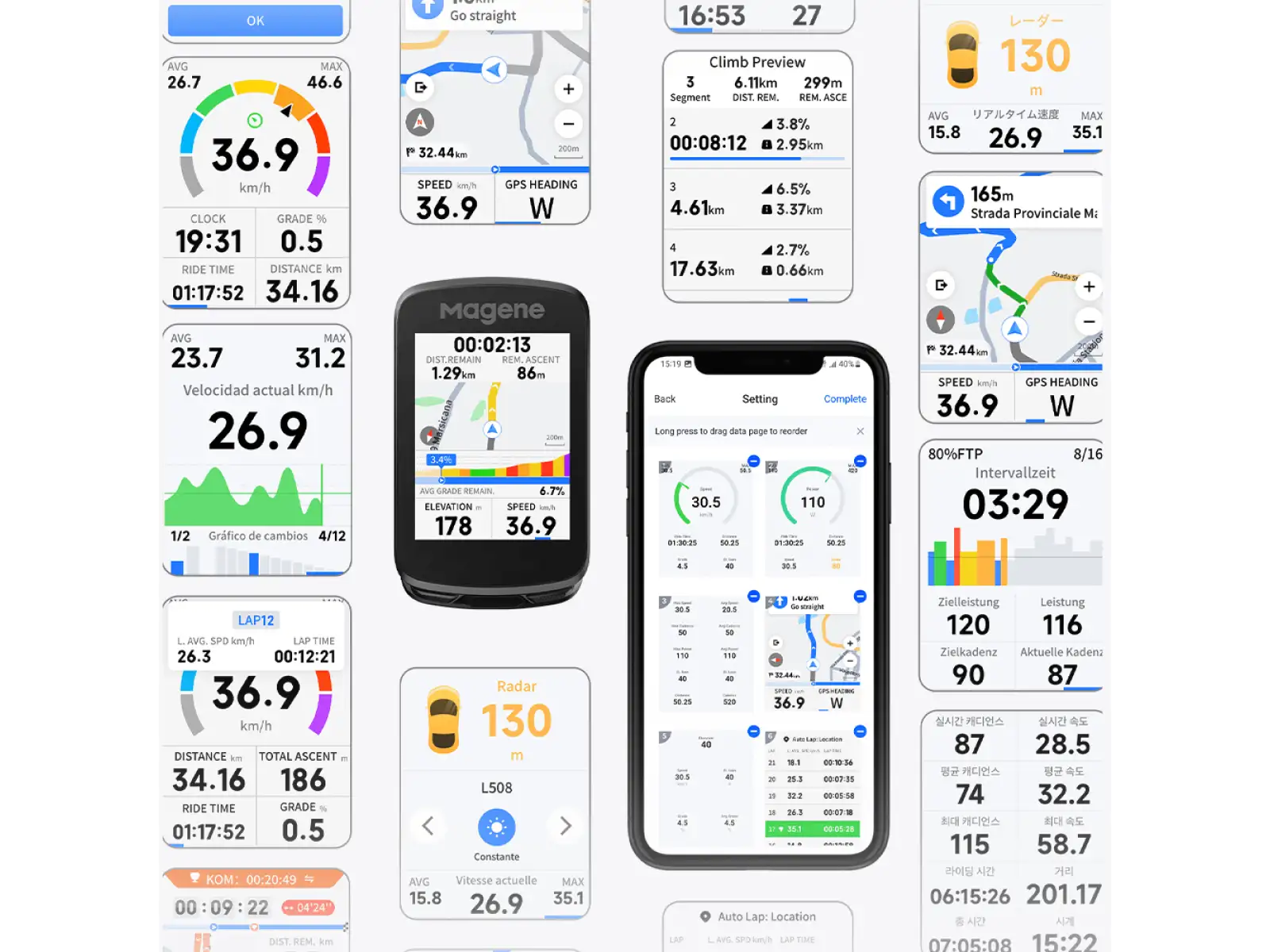 Magene C606 V2 GPS Fahrradcomputer