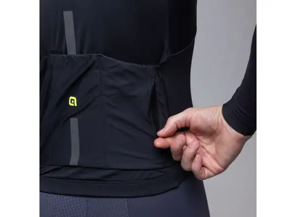 Alé R-EV1 Warm Race Herren gefüttertes Radtrikot Black