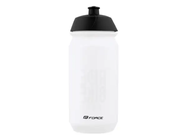 Force Ride Bike Fahrradflasche 500 ml transparent/schwarz